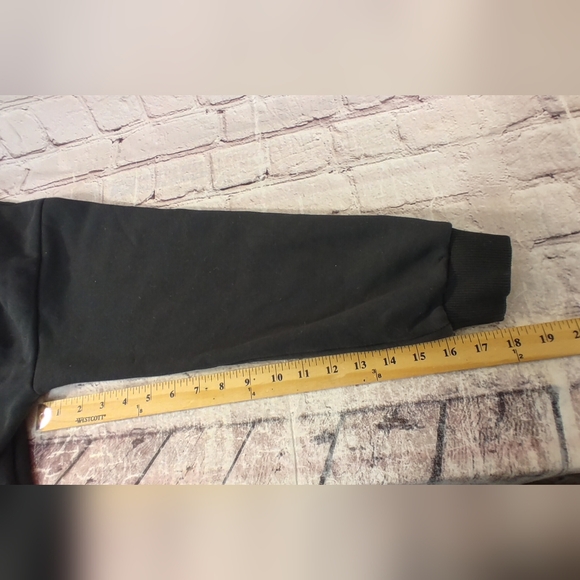 Pact Sweatshirt V Neck Courtside Black Soft Pullover M - Picture 11 of 11